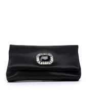 Pochette elegante in raso nero. - TreemmeCreazioni