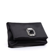 Pochette elegante in raso nero. - TreemmeCreazioni