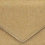 Pochette elegante in tessuto brillantinato dorato - TreemmeCreazioni