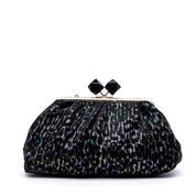 Pochette elegante in velluto a stampa maculata. - TreemmeCreazioni