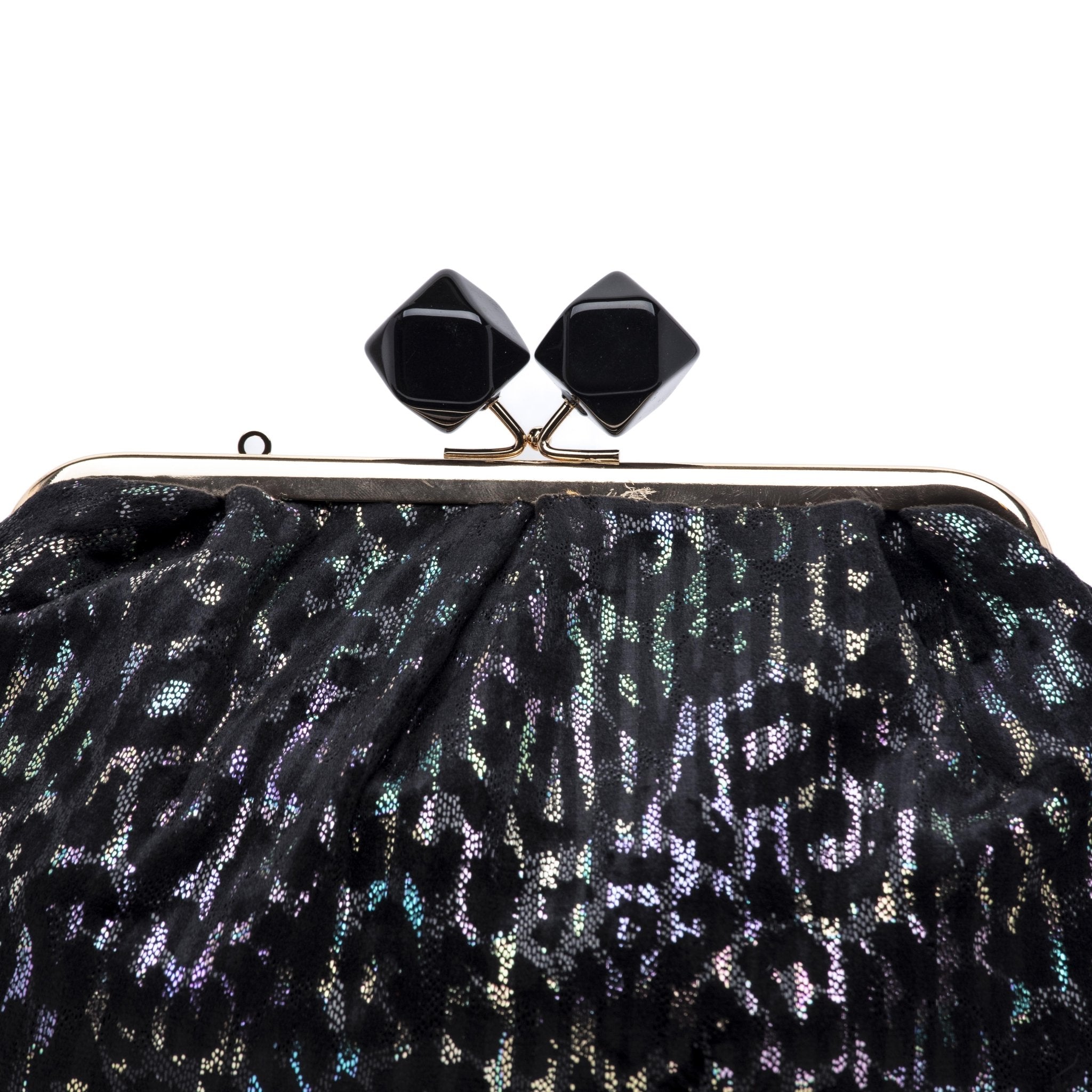 Pochette elegante in velluto a stampa maculata. - TreemmeCreazioni