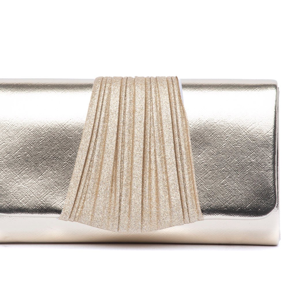 Pochette in eccopelle laminata oro - TreemmeCreazioni