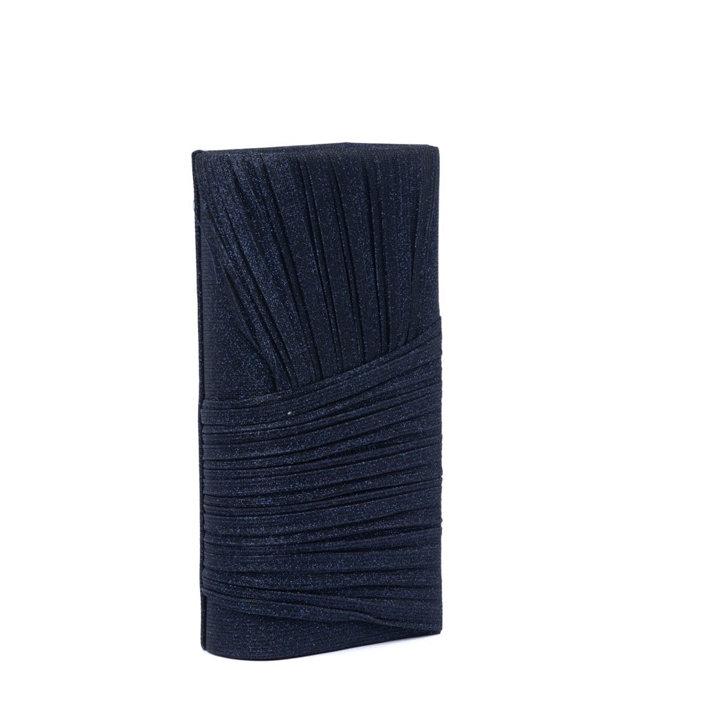 Pochette in gagliardo blu con intreccio - TreemmeCreazioni