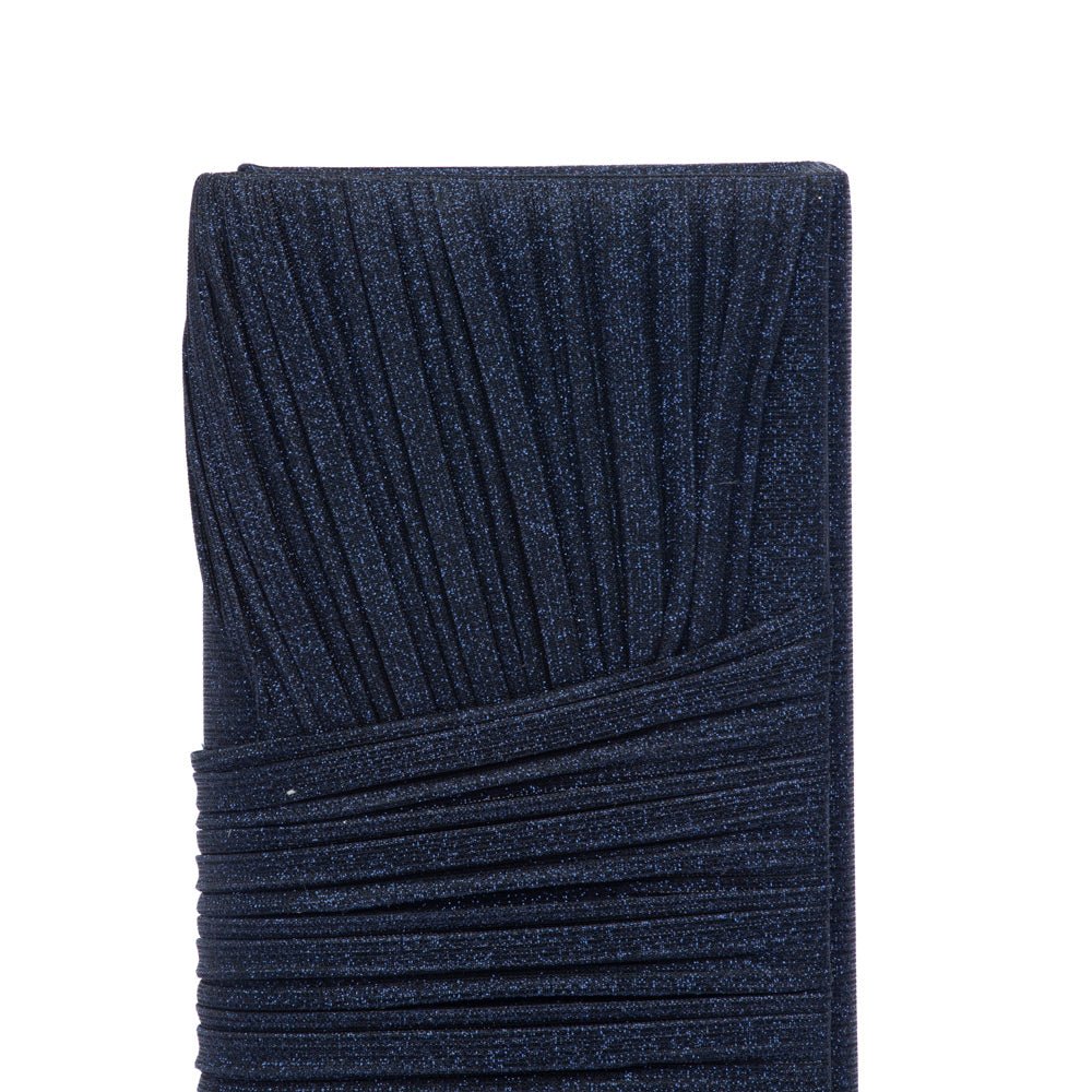 Pochette in gagliardo blu con intreccio - TreemmeCreazioni