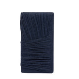 Pochette in gagliardo blu con intreccio