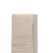 Pochette in gagliardo champagne con arricciatura - TreemmeCreazioni