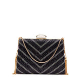 Pochette in micro strass.