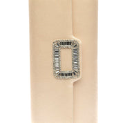 Pochette in raso champagne con gioiello - TreemmeCreazioni
