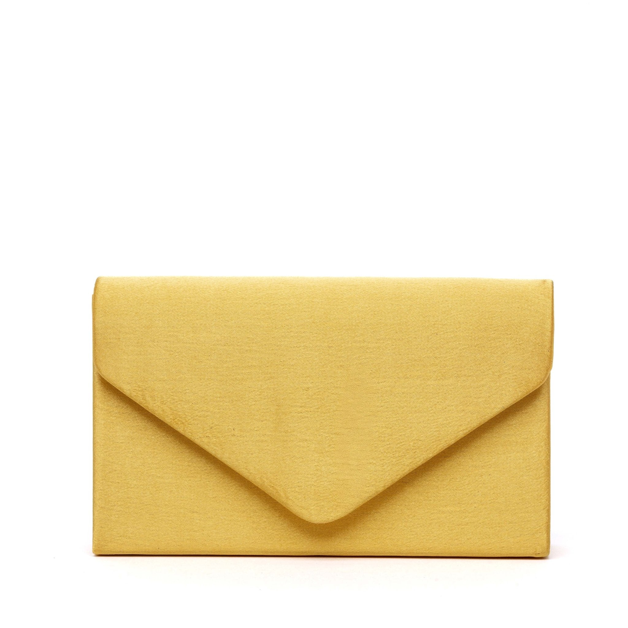 Pochette in raso giallo. - TreemmeCreazioni