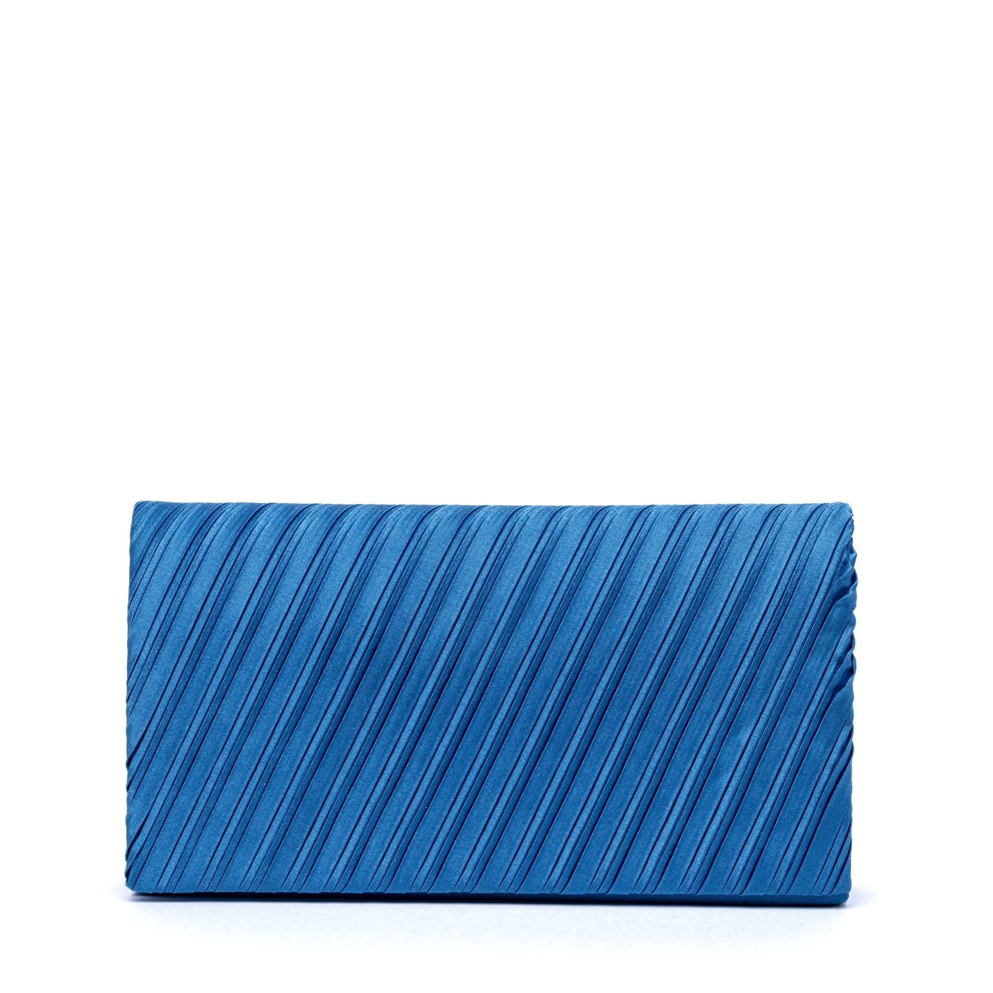 Pochette in raso turchese. - TreemmeCreazioni