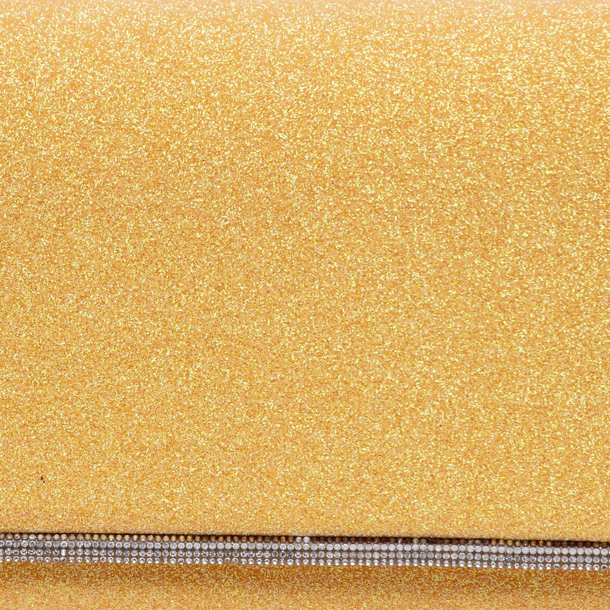 Pochette in tessuto glitterato giallo. - TreemmeCreazioni