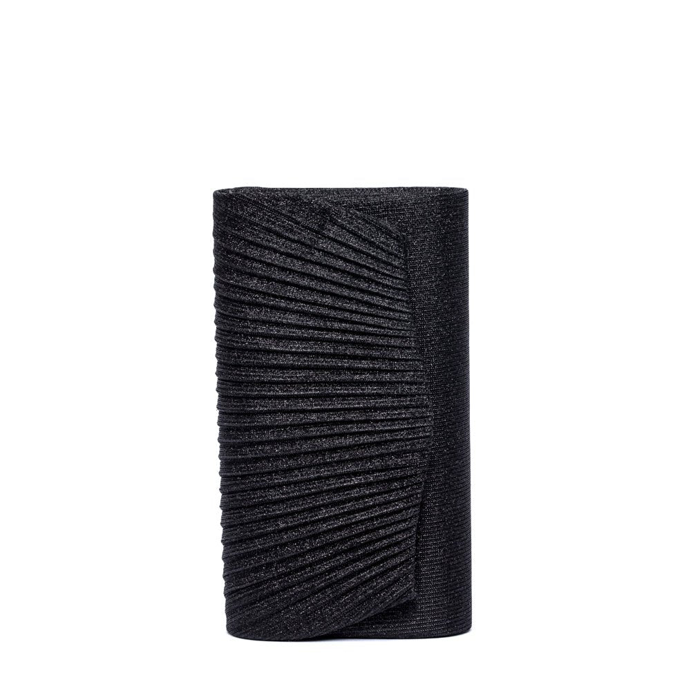Pochette in tessuto glitterato nero - TreemmeCreazioni
