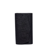Pochette in tessuto glitterato nero