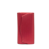 Pochette in tessuto glitterato rosso