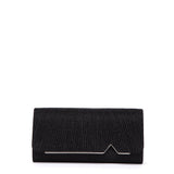 Pochette in tessuto glitterato.
