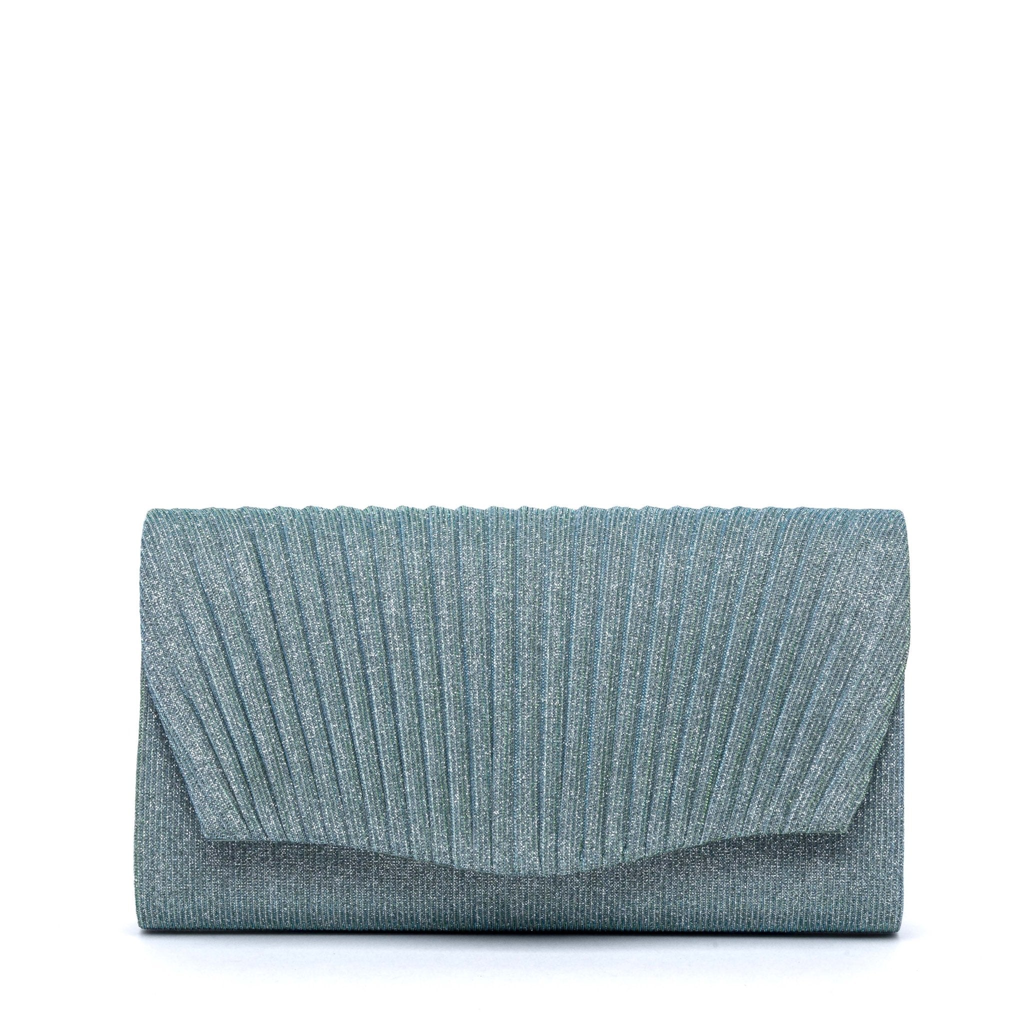 Pochette in tessuto glitterato verde acqua. - TreemmeCreazioni