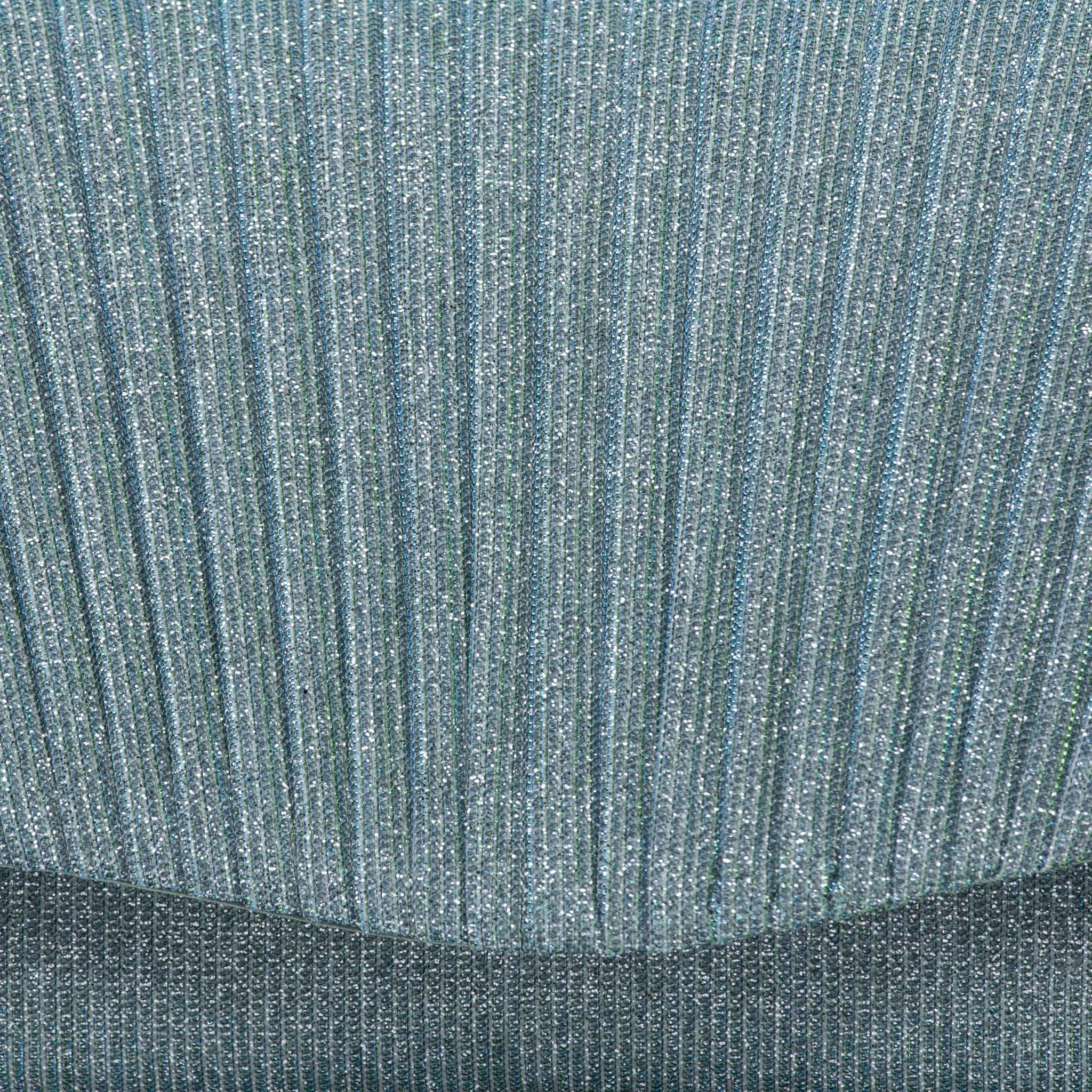 Pochette in tessuto glitterato verde acqua. - TreemmeCreazioni