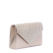 Pochette in tessuto laminato dorato con brillantini - TreemmeCreazioni
