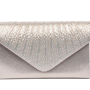 Pochette in tessuto laminato dorato con brillantini - TreemmeCreazioni
