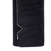 Pochette in tessuto nero glitterato con plissé - TreemmeCreazioni
