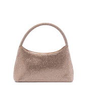 Pochette mezzaluna in microglitter rosa - TreemmeCreazioni