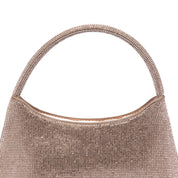 Pochette mezzaluna in microglitter rosa - TreemmeCreazioni