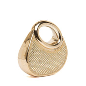 Pochette rigida a mezzaluna dorata - TreemmeCreazioni