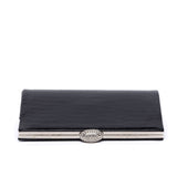 Pochette rigida in stampa cocco lucido.