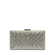 Pochette rigida rettangolare con cristalli - TreemmeCreazioni