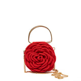 Pochette rosa in cordino rosso