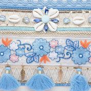 Pochette summer in canvas color sabbia - TreemmeCreazioni