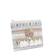 Pochette summer in canvas color sabbia - TreemmeCreazioni