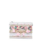Pochette summer in canvas color sabbia