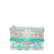 Pochette summer in canvas color sabbia - TreemmeCreazioni