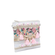 Pochette summer in canvas color sabbia - TreemmeCreazioni