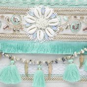 Pochette summer in canvas color sabbia - TreemmeCreazioni