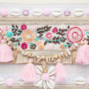 Pochette summer in canvas color sabbia - TreemmeCreazioni