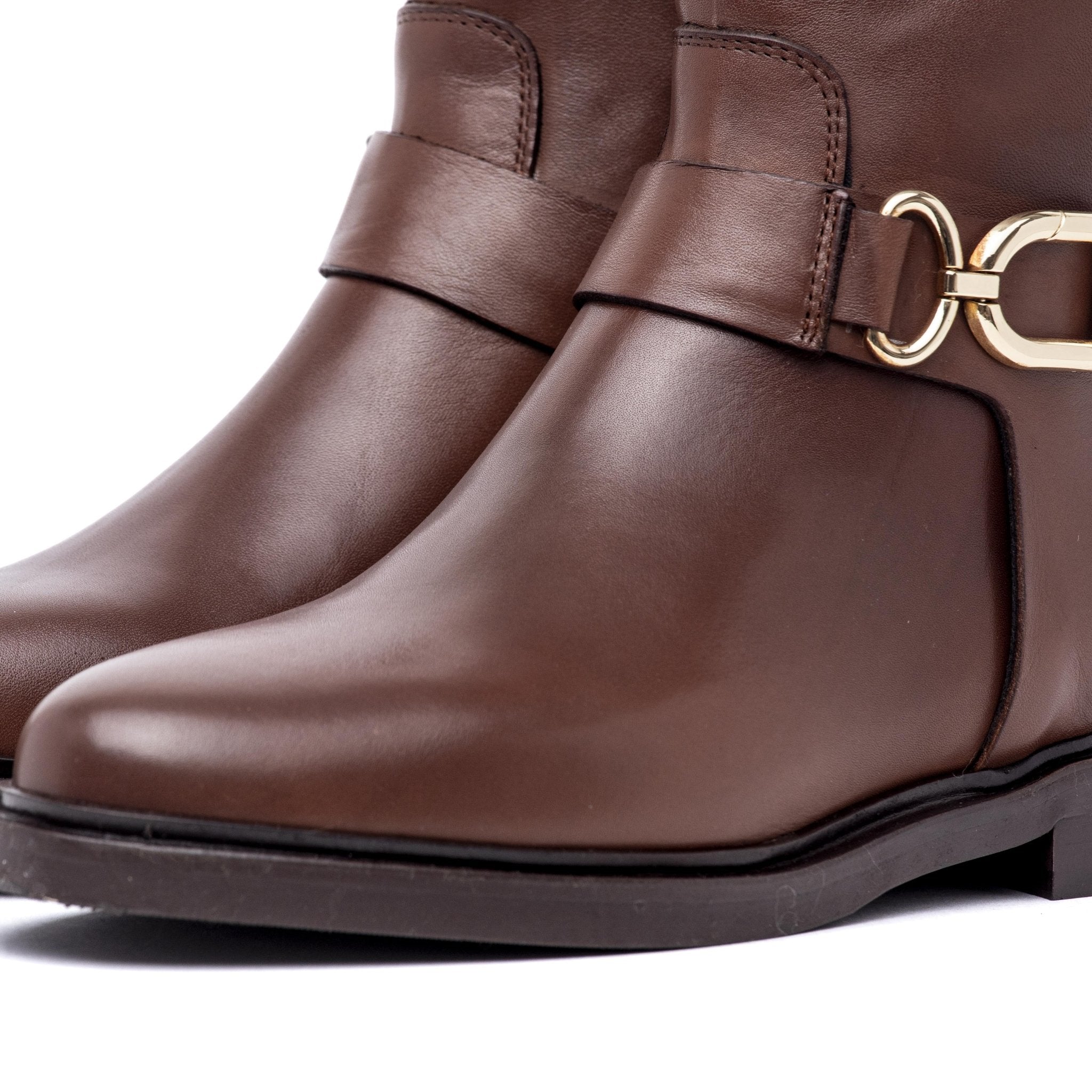 Polacchino in vitello cuoio con morsetto. - TreemmeCreazioni