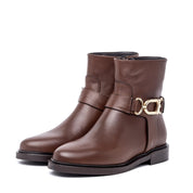 Polacchino in vitello cuoio con morsetto. - TreemmeCreazioni