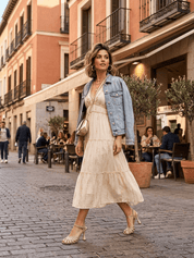 Sandalo a ragnetto in gagliardo nude. - TreemmeCreazioni