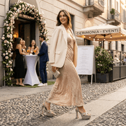 Sandalo con platform in gagliardo nude - TreemmeCreazioni