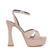 Sandalo con platform in gagliardo nude
