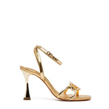 Sandalo in laminato oro.
