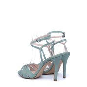 Sandalo in microglitter menta - TreemmeCreazioni