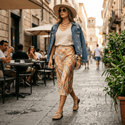 Sandalo in pelle laminata bronzo con torciglioni - TreemmeCreazioni