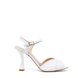 Sandalo Sposa in liz bianco.