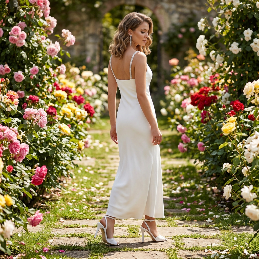 Sandalo Sposa in pelle bianca e mini glitter. - TreemmeCreazioni