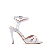 Sandalo Sposa in pelle con doppio cinturino.