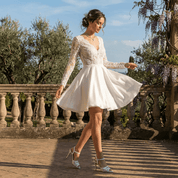 Sandalo Sposa in pizzo bianco. - TreemmeCreazioni