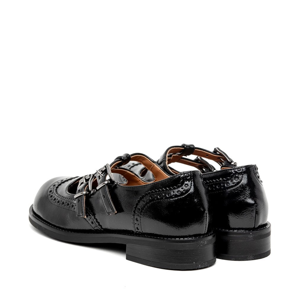 Scarpa bassa Mary Jane in ciak nero. - TreemmeCreazioni